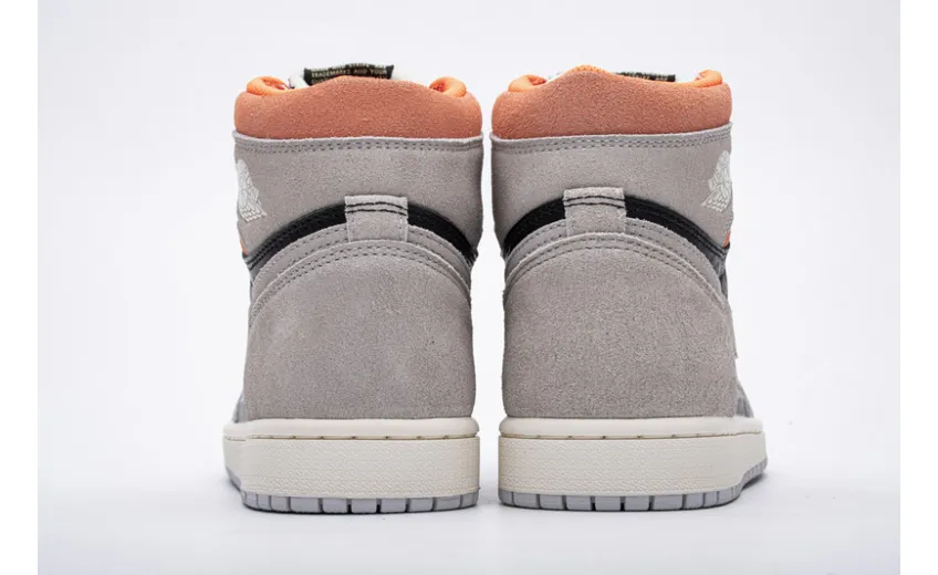 Bstsneaker- Air Jordan 1 Retro High Neutral Grey Hyper Crimson 555088-018 