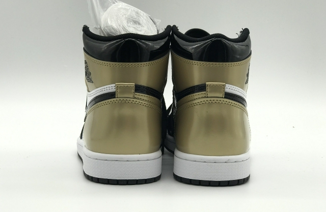 Bstsneaker- Air Jordan 1 Retro High NRG Patent Gold Toe 861428-007 