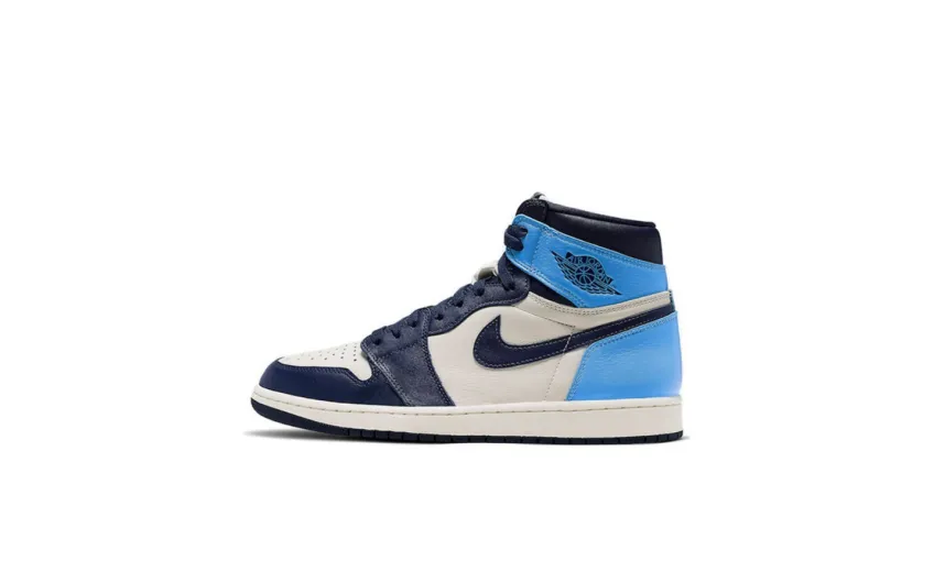 Bstsneaker- Air Jordan 1 Retro High Obsidian UNC 555088-140 