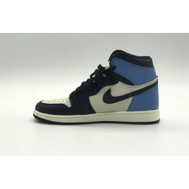 Bstsneaker- Air Jordan 1 Retro High Obsidian UNC 555088-140 