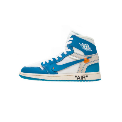 Bstsneaker- Air Jordan 1 Retro High Off-White University Blue AQ0818-148  01