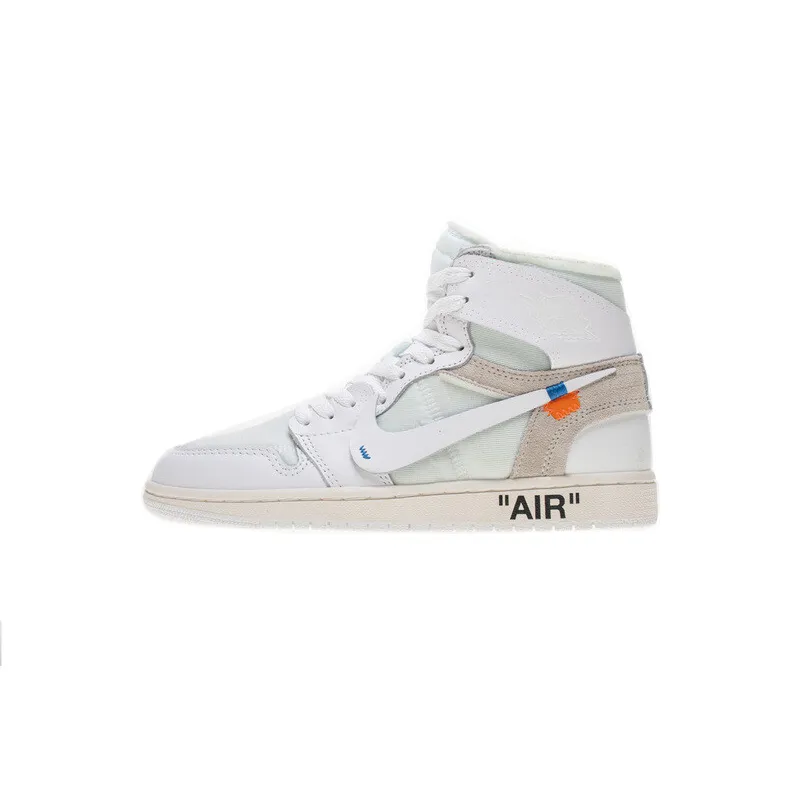  Air Jordan 1 Retro High Off-White White AQ0818-100 