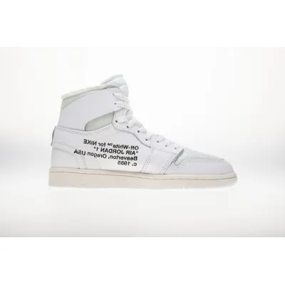  Air Jordan 1 Retro High Off-White White AQ0818-100  02
