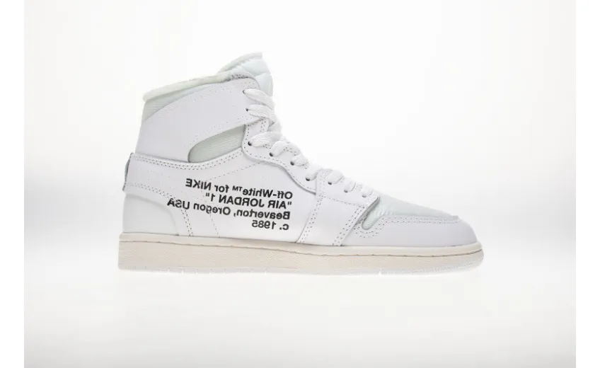 Bstsneaker- Air Jordan 1 Retro High Off-White White AQ0818-100 