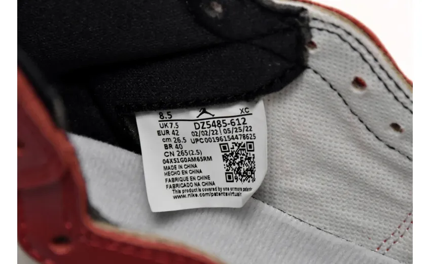 Bstsneaker-Air Jordan 1 Retro High OG Chicago Reimagined Lost and Found DZ5485-612