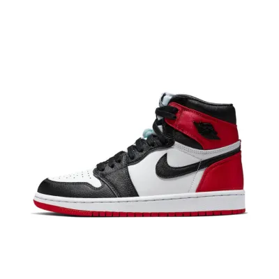  Air Jordan 1 Retro High Satin Black Toe (W) CD0461-016  01