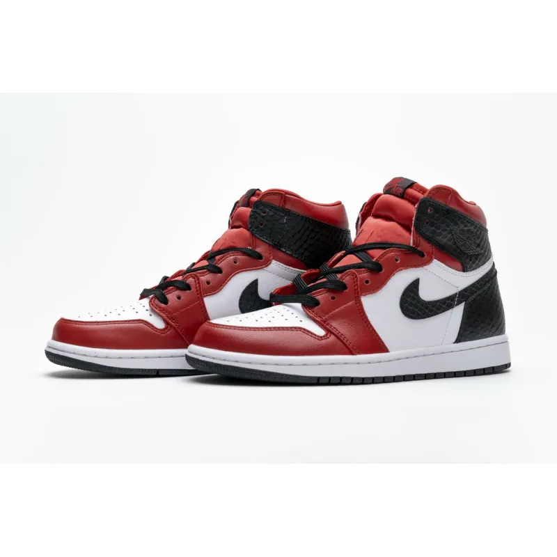 Bstsneaker- Air Jordan 1 Retro High Satin Snake Chicago CD0461-601 