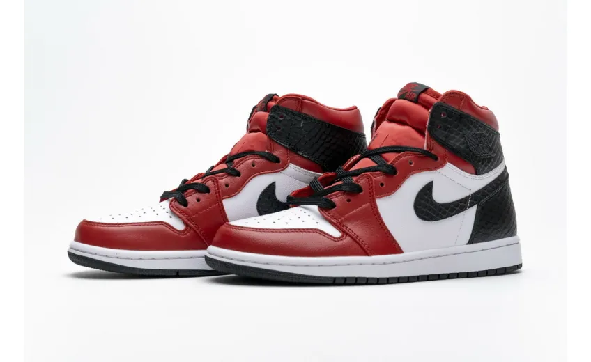 Bstsneaker- Air Jordan 1 Retro High Satin Snake Chicago CD0461-601 