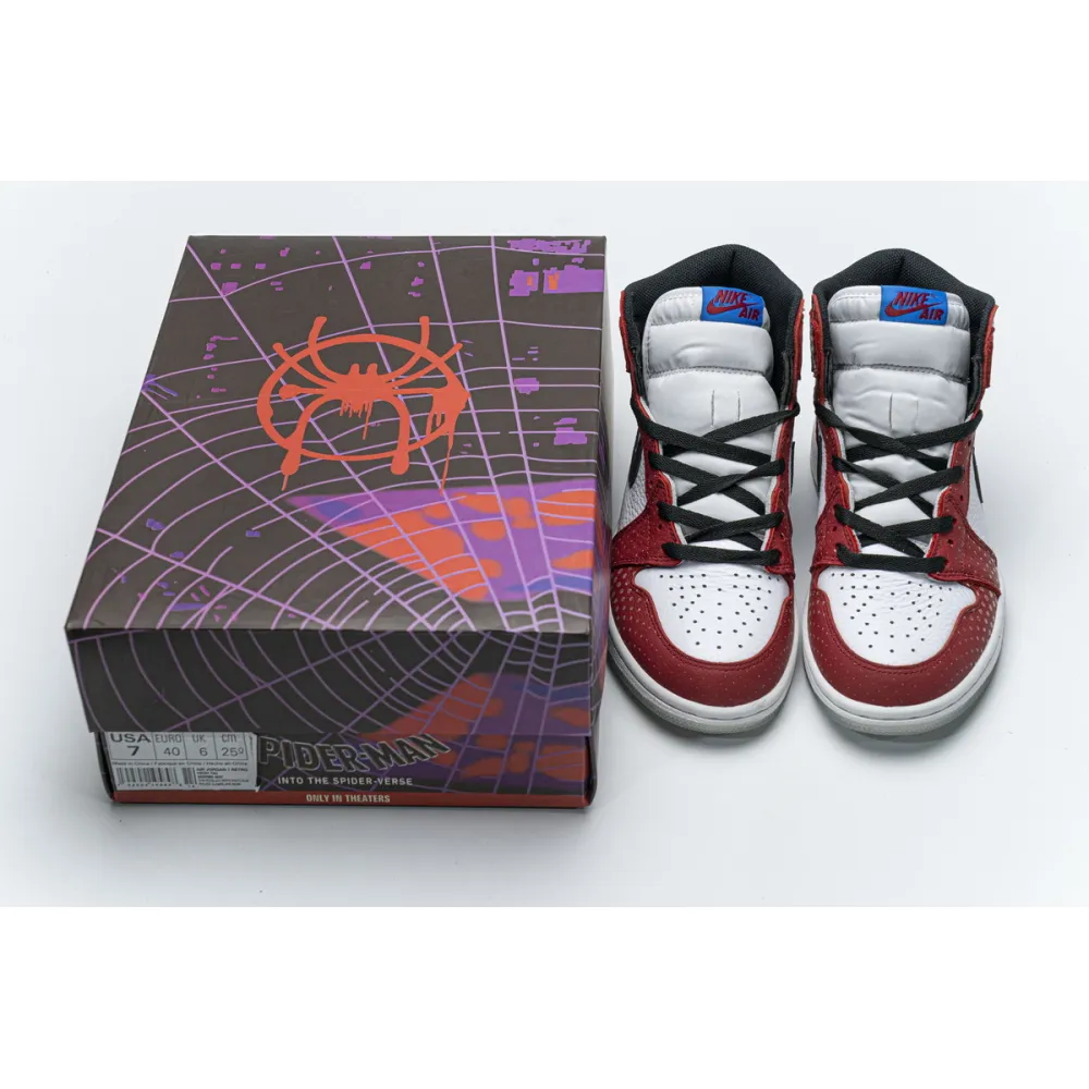 Bstsneaker- Air Jordan 1 Retro High Spider-Man Origin Story 555088-602 