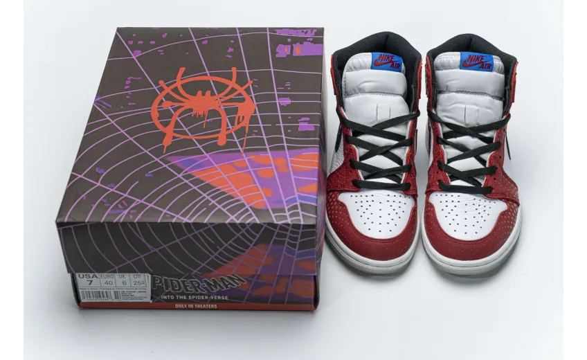 Bstsneaker- Air Jordan 1 Retro High Spider-Man Origin Story 555088-602 