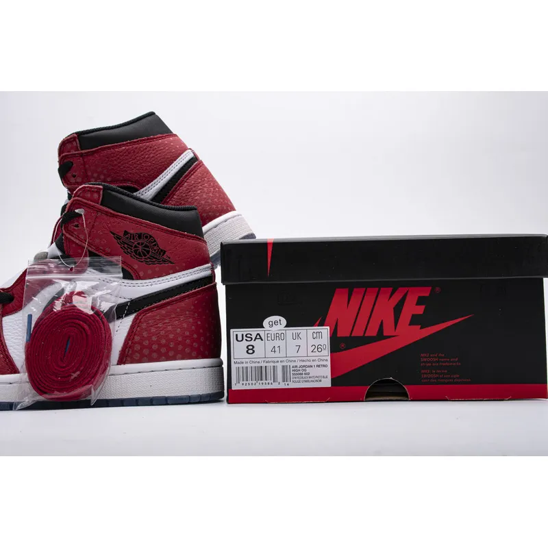  Air Jordan 1 Retro High Spider-Man Origin Story 555088-602 