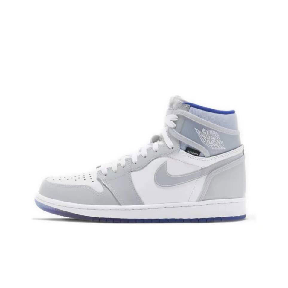 Bstsneaker- Air Jordan 1 Retro High Zoom White Racer Blue CK6637-104 