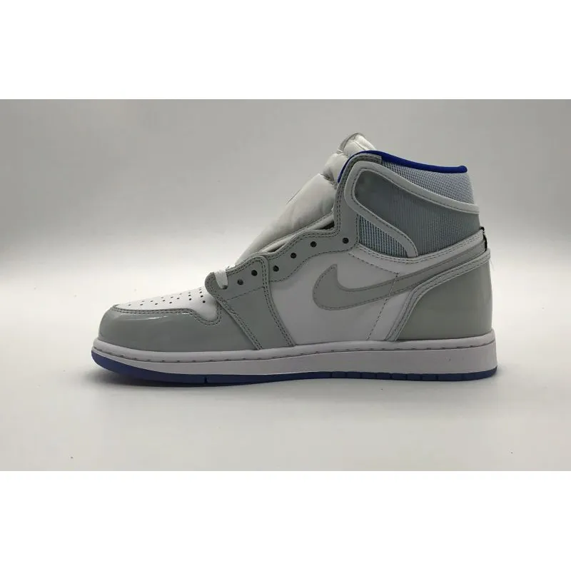 Bstsneaker- Air Jordan 1 Retro High Zoom White Racer Blue CK6637-104 