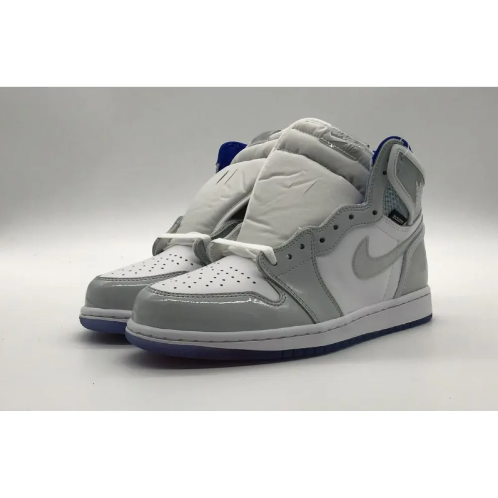 Bstsneaker- Air Jordan 1 Retro High Zoom White Racer Blue CK6637-104 