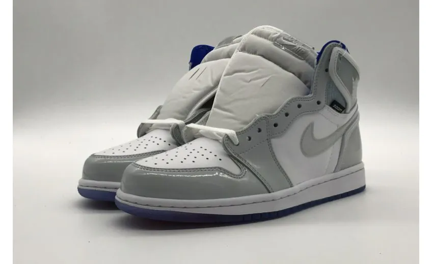Bstsneaker- Air Jordan 1 Retro High Zoom White Racer Blue CK6637-104 