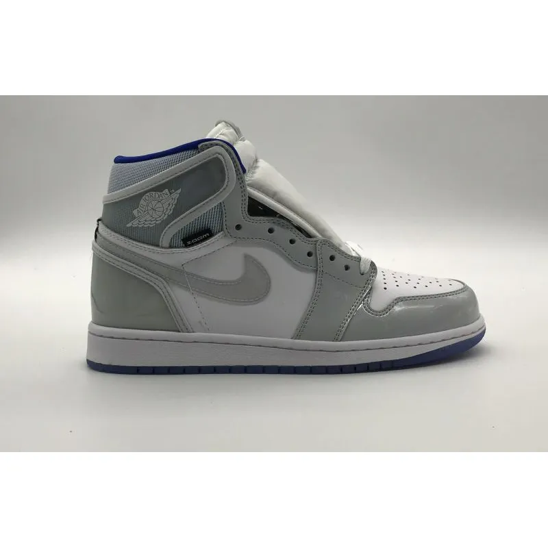 Bstsneaker- Air Jordan 1 Retro High Zoom White Racer Blue CK6637-104 
