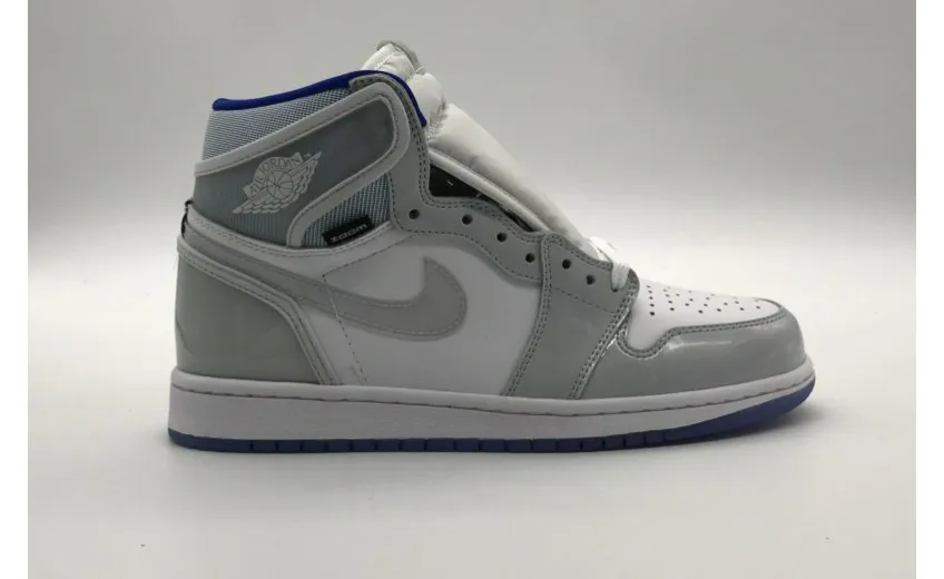 Bstsneaker- Air Jordan 1 Retro High Zoom White Racer Blue CK6637-104 