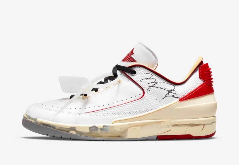 Bstsneaker-Off White x Air Jordan 2 Retro Low SP White Varsity Red DJ4375-106