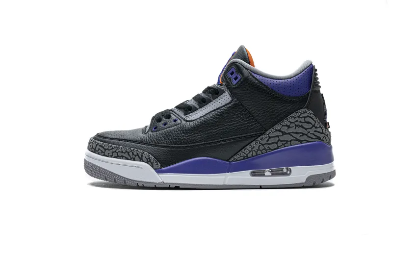 Bstsneaker- Air Jordan 3 Retro Black Court Purple CT8532-050 