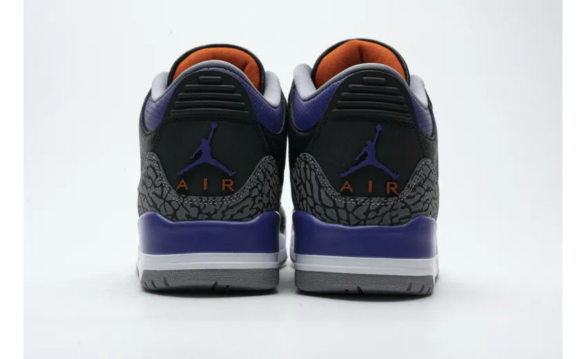 Bstsneaker- Air Jordan 3 Retro Black Court Purple CT8532-050 