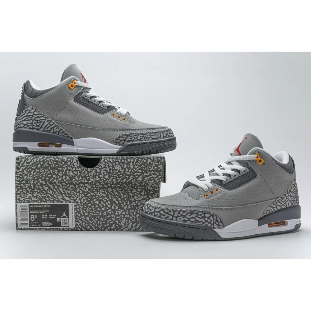 Bstsneaker- Air Jordan 3 Retro Cool Grey (2021) CT8532-012 