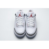  Air Jordan 3 Retro Free Throw Line White Cement 923096-101 