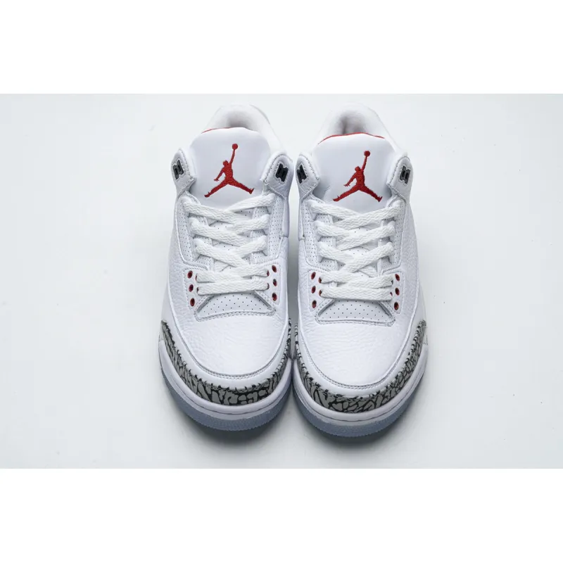 Air Jordan 3 Retro Free Throw Line White Cement 923096-101 