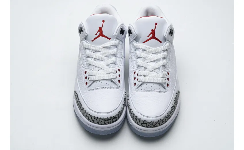  Air Jordan 3 Retro Free Throw Line White Cement 923096-101 