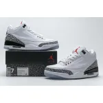  Air Jordan 3 Retro Free Throw Line White Cement 923096-101 