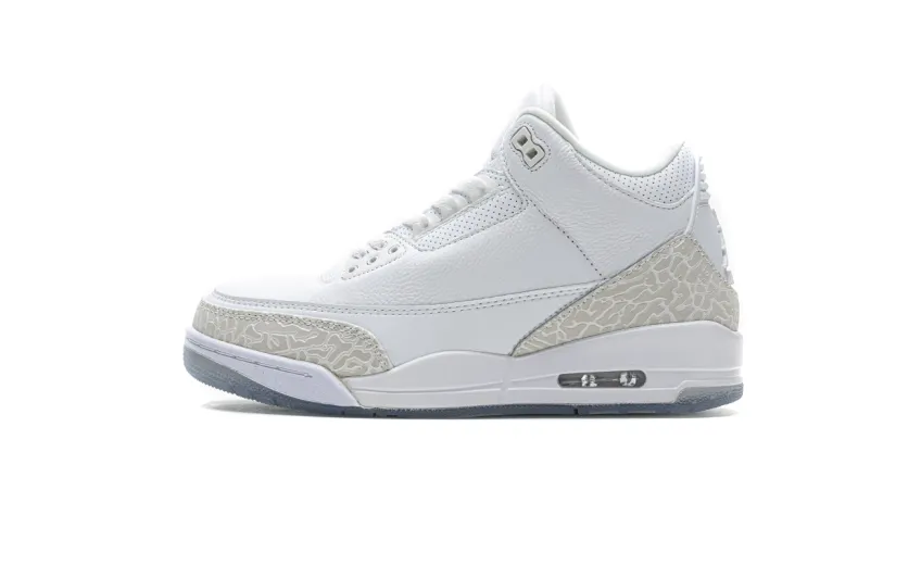 Bstsneaker- Air Jordan 3 Retro Pure White (2018) 136064-111 
