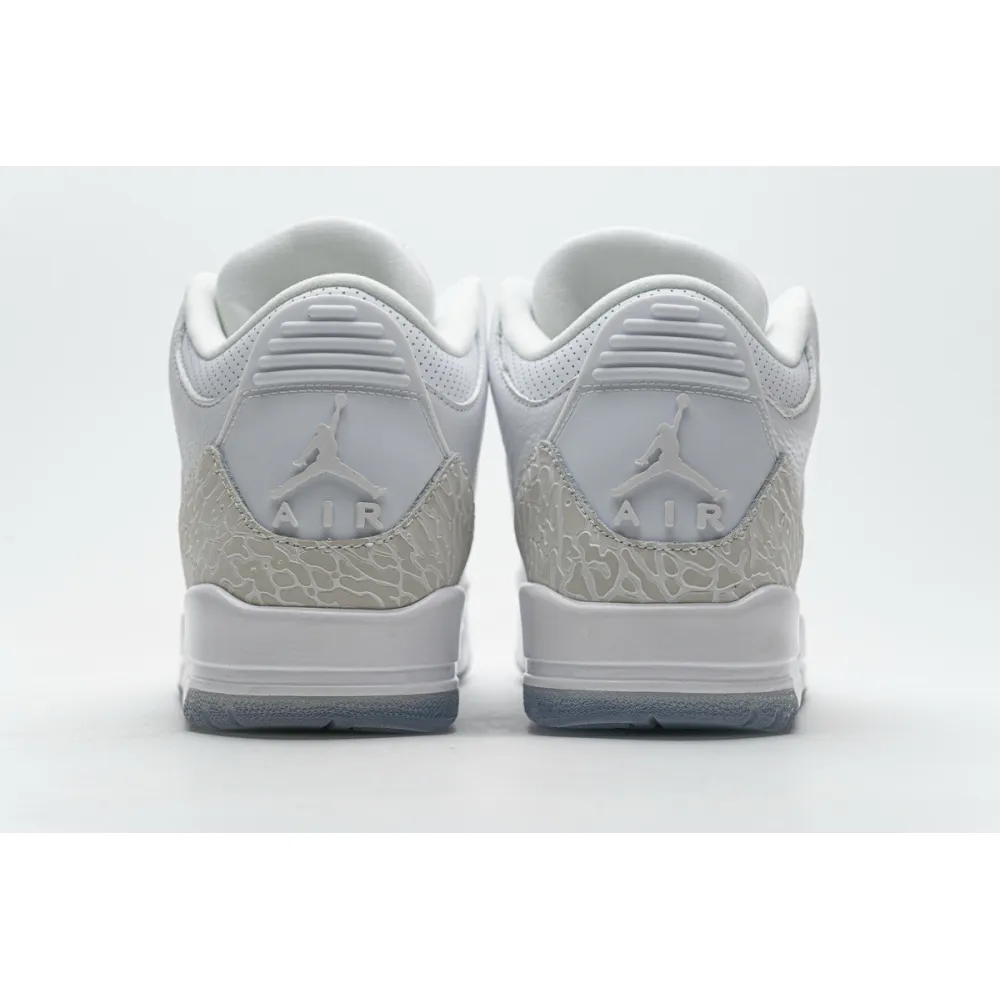Bstsneaker- Air Jordan 3 Retro Pure White (2018) 136064-111 
