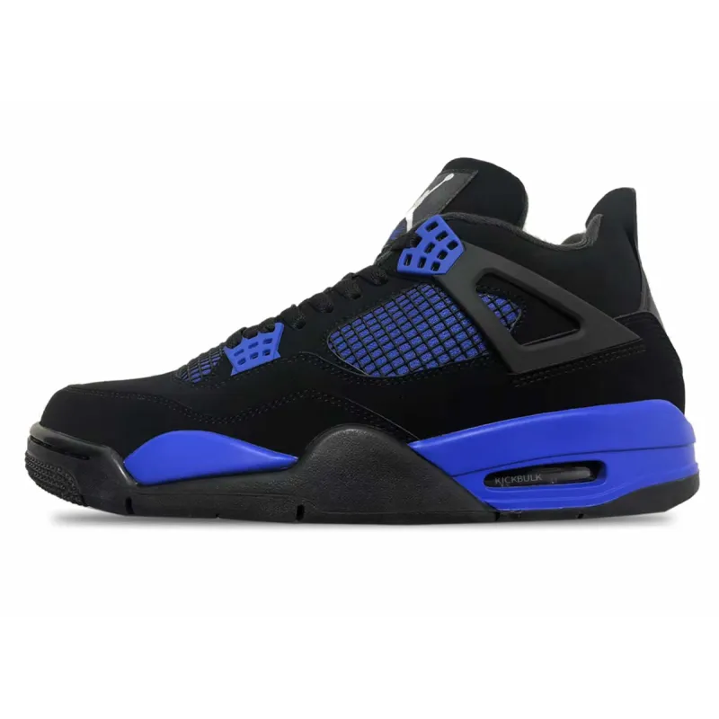 Bstsneaker- Air Jordan 4 Retro Black Game Royal  