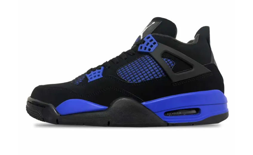 Bstsneaker- Air Jordan 4 Retro Black Game Royal  