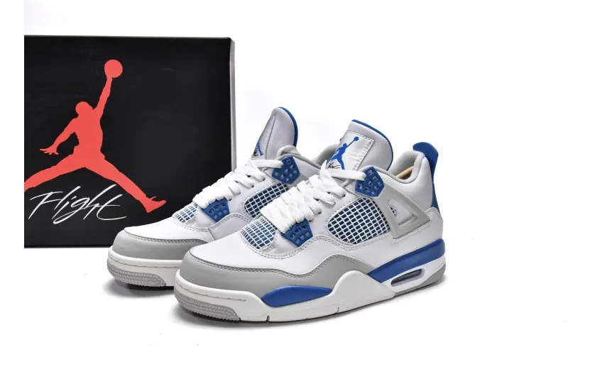 Bstsneaker- Air Jordan 4 Retro Military Blue 308497-105 