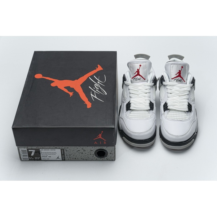 Size 14 of  Air Jordan 4 Retro White Cement (2016) 840606-192 