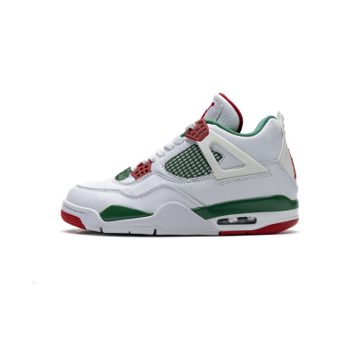 Bstsneaker- Air Jordan 4 Retro White Green Red AQ3816-063  01
