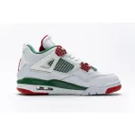  Air Jordan 4 Retro White Green Red AQ3816-063 