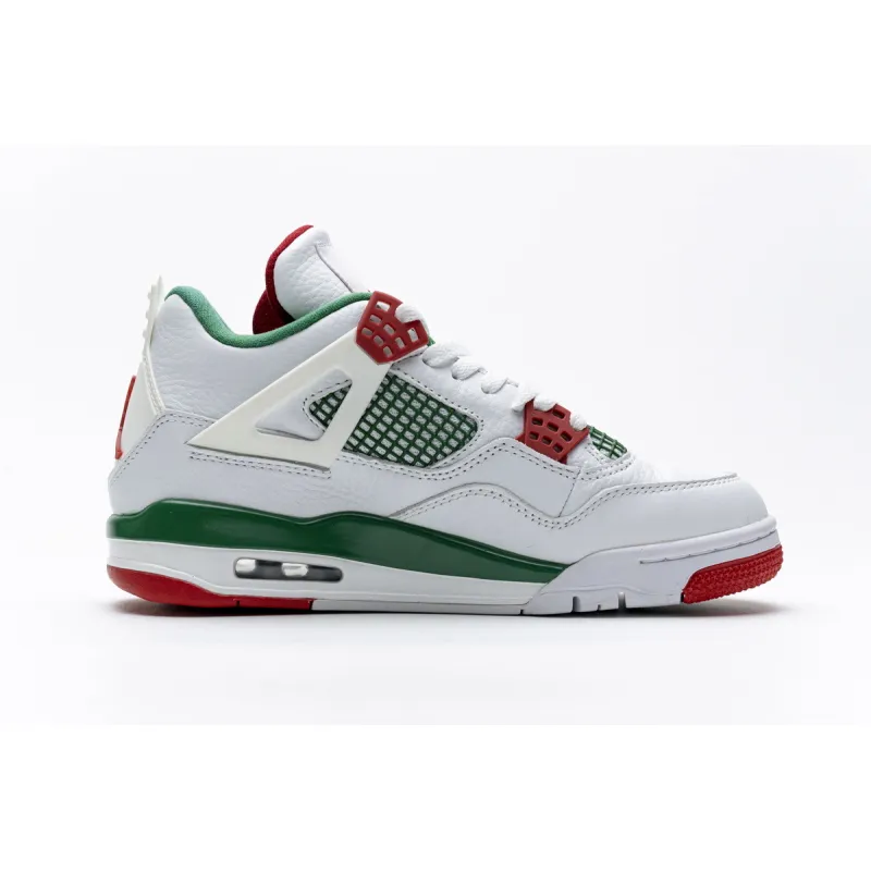  Air Jordan 4 Retro White Green Red AQ3816-063 