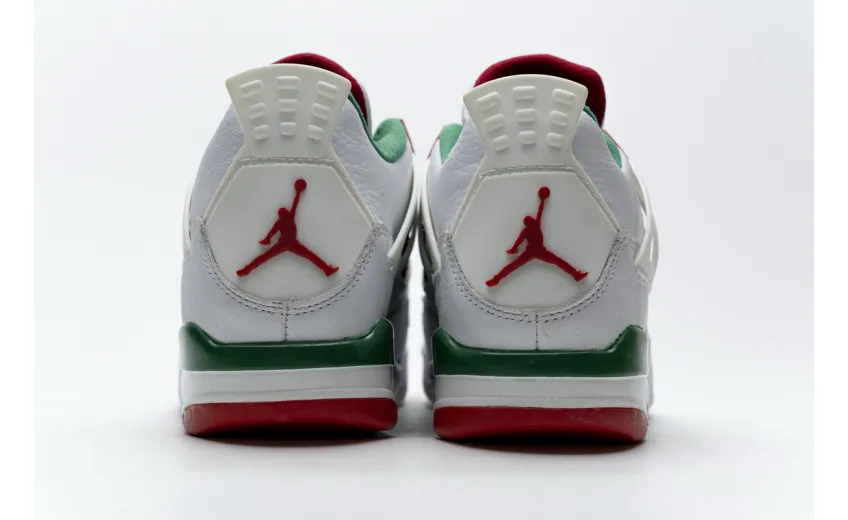 Bstsneaker- Air Jordan 4 Retro White Green Red AQ3816-063 