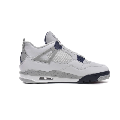 Bstsneaker- Air Jordan 4 Retro White Midnight Navy DH6927-140   02
