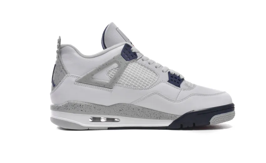 Bstsneaker- Air Jordan 4 Retro White Midnight Navy DH6927-140  