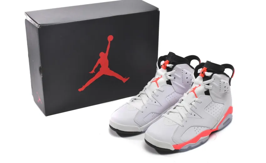  Air Jordan 6 Retro Infrared White 384664-123