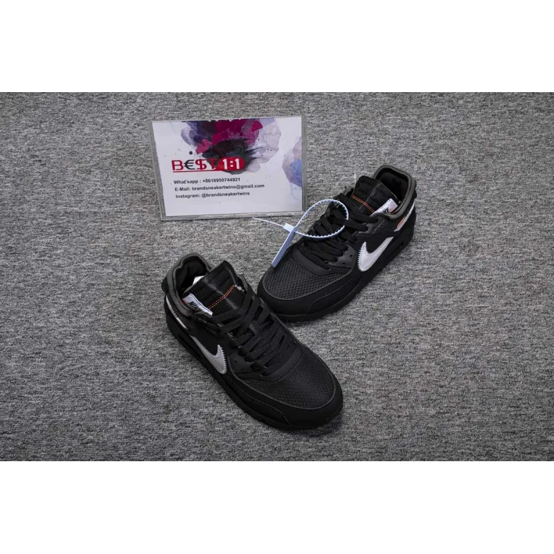 Bstsneaker- Air Max 90 OFF-WHITE Black AA7293-001 