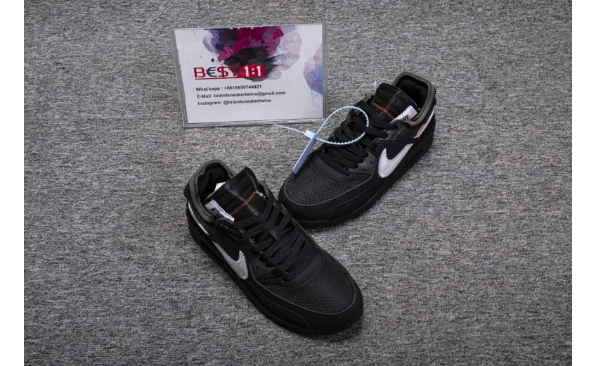 Bstsneaker- Air Max 90 OFF-WHITE Black AA7293-001 