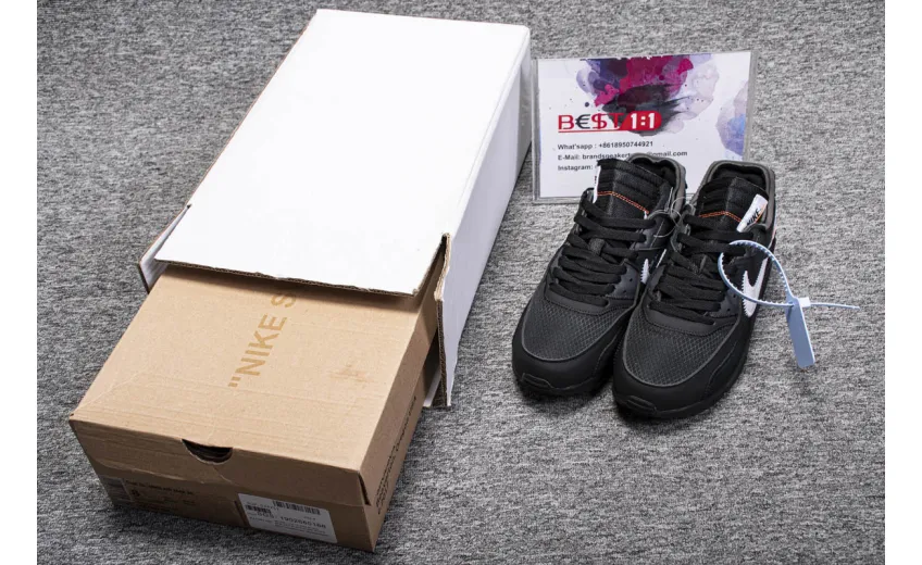 Bstsneaker- Air Max 90 OFF-WHITE Black AA7293-001 