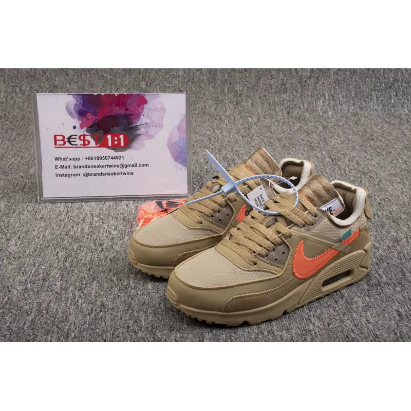  Air Max 90 OFF-WHITE Desert Ore AA7293-200 
