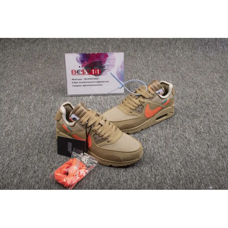  Air Max 90 OFF-WHITE Desert Ore AA7293-200 