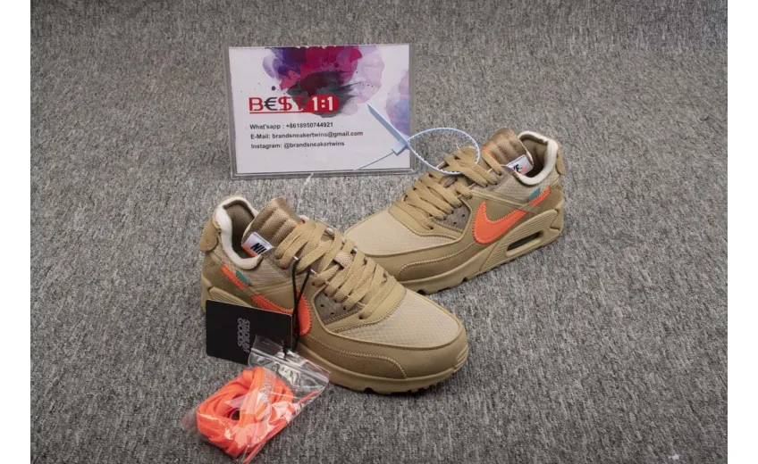 Bstsneaker- Air Max 90 OFF-WHITE Desert Ore AA7293-200 
