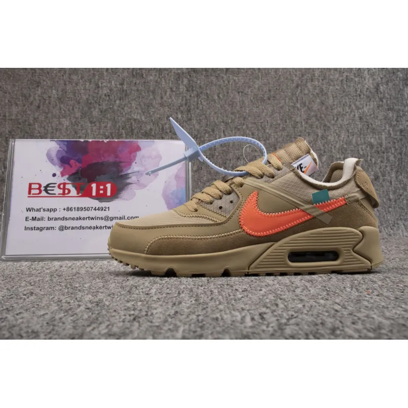  Air Max 90 OFF-WHITE Desert Ore AA7293-200 