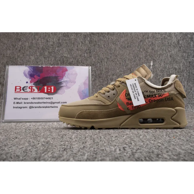  Air Max 90 OFF-WHITE Desert Ore AA7293-200 